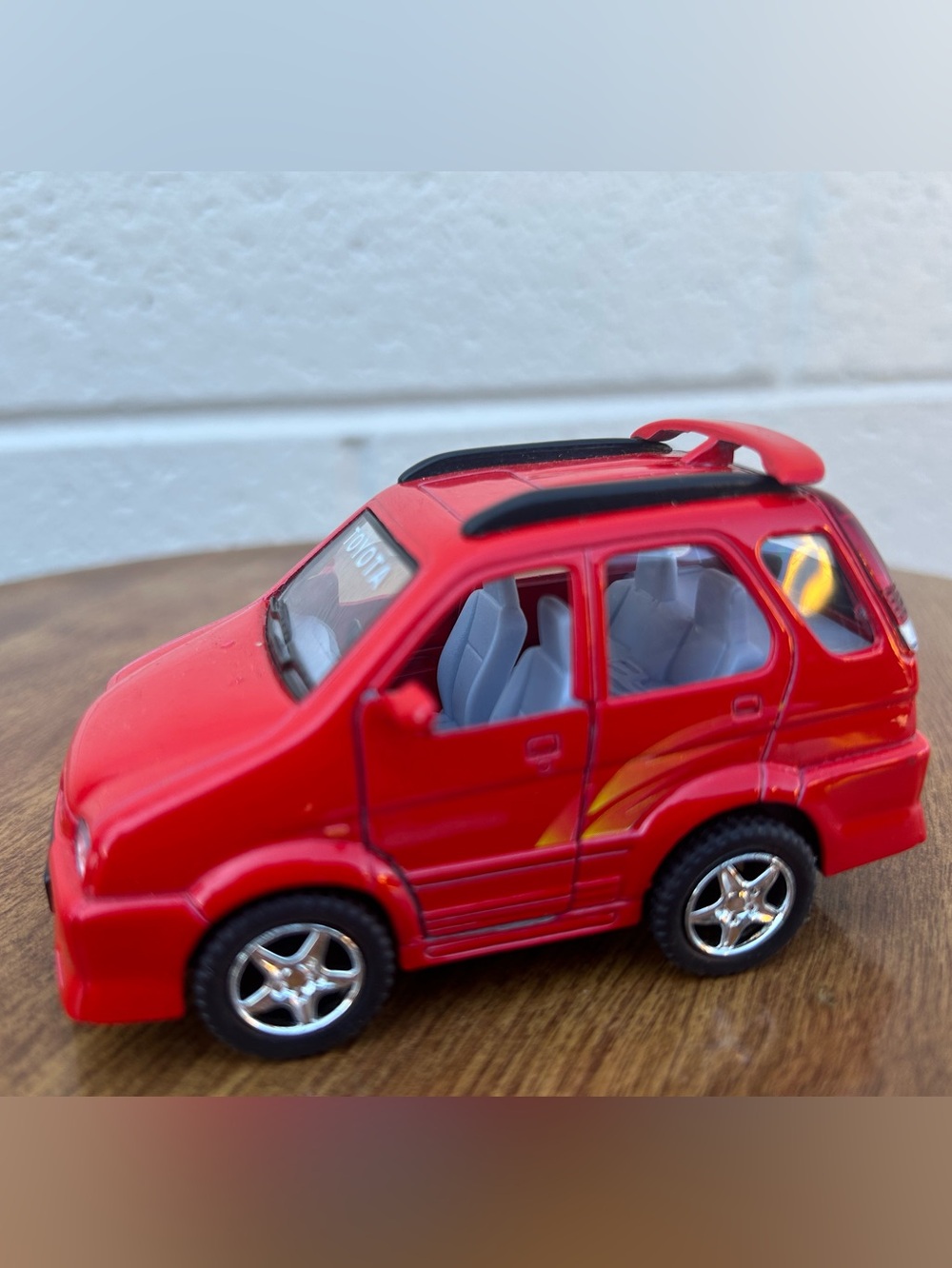 Vintage Toyota red diecast toy car model mini suv collectible